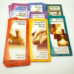 Massage Color Printed Brochures for Practitioners